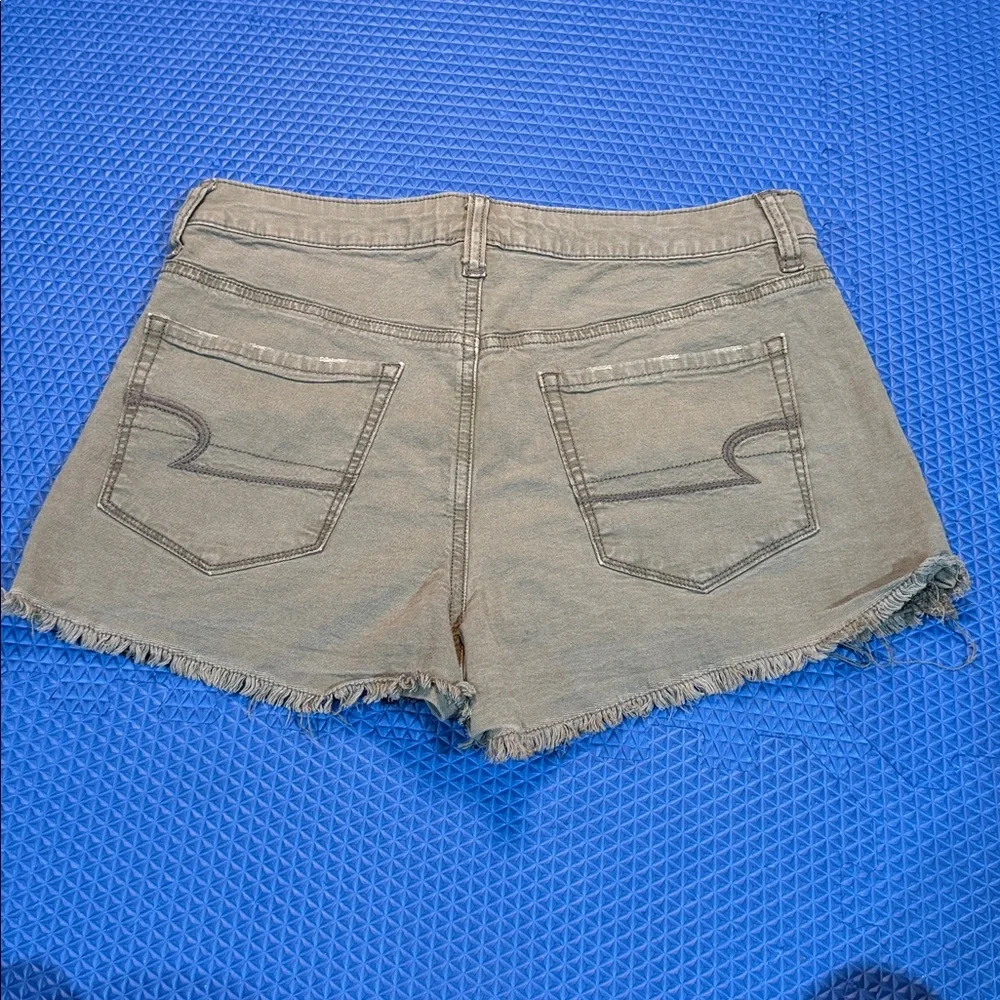 American Eagle Outfitters Olive Jean Shorts - Picture 7 of 7